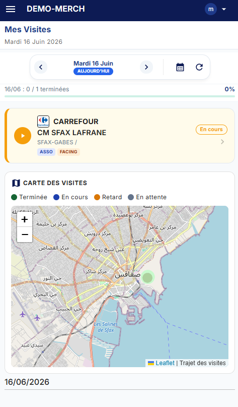 Liste tâches mobile